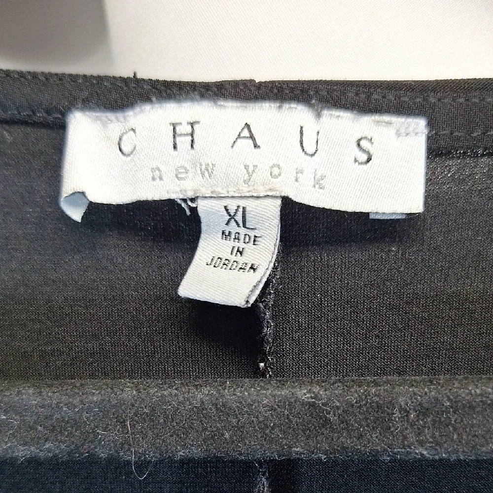 Chaus Black Dolman Sleeve Tie Front Blouse - Picture 2 of 6